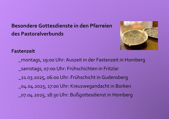 Fastenzeit